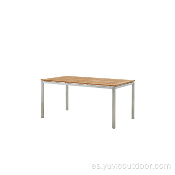 Conjunto de comedor al aire libre de teca de muebles de exterior